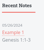 RecentNotes